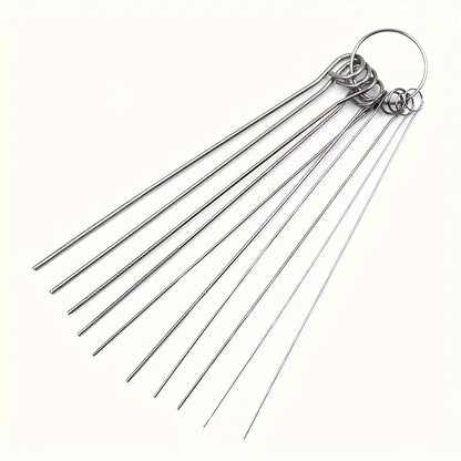 Shower Head Cleaning Brush Set, Stainless Steel Needle Tools 10pc
