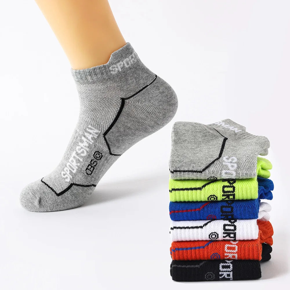 6 Pairs Men's Athletic Socks Breathable Low Cut Sports Socks