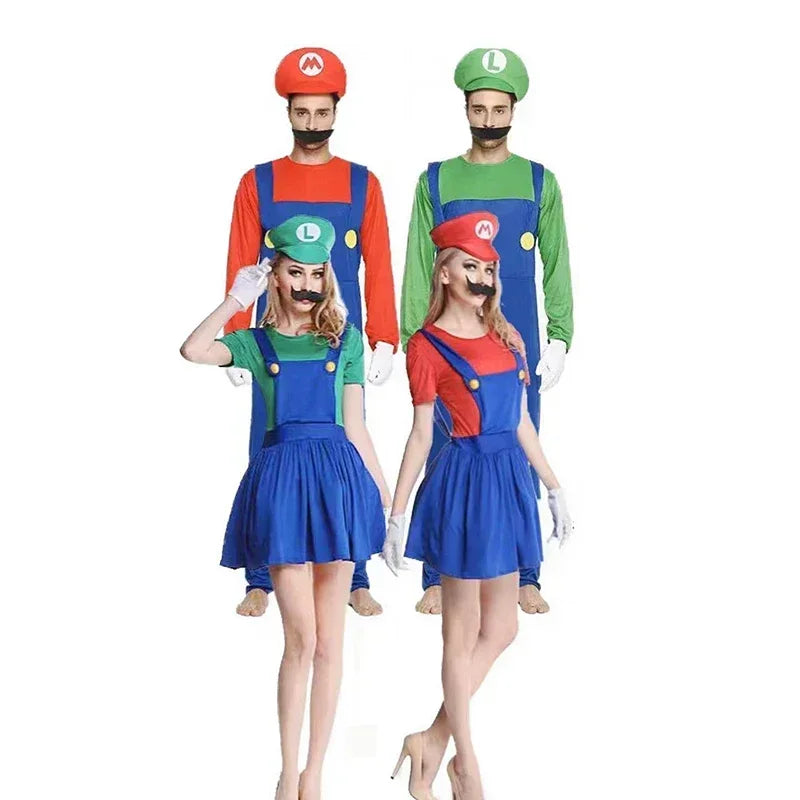 Adult Green Plumber Costume – Funny Jumpsuit for Halloween Cosplay