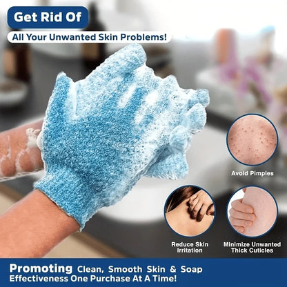 Exfoliating Gloves – Double-Sided Bath Gloves for Shower
