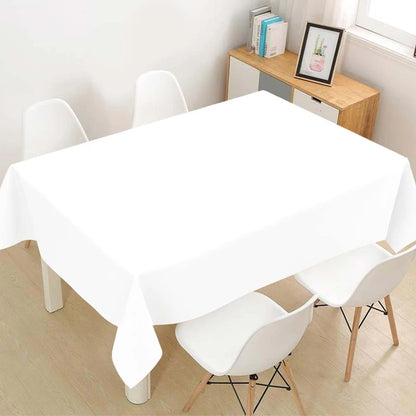 Disposable Plastic Tablecloth 137×183cm Rectangle Table Cover