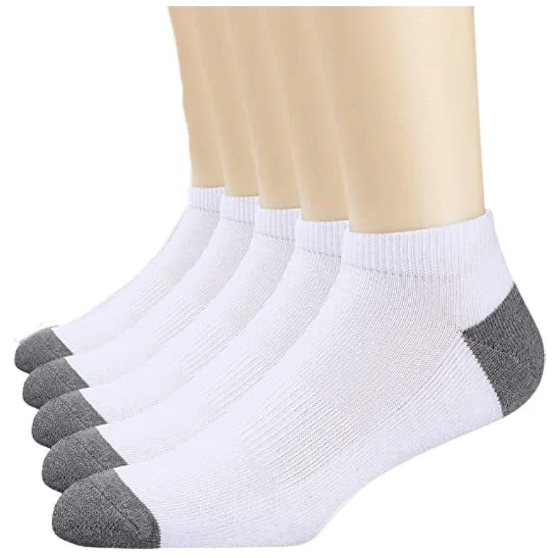 Men's Crew Socks – Breathable Cotton Blend Sports Socks, 5/10 Pairs