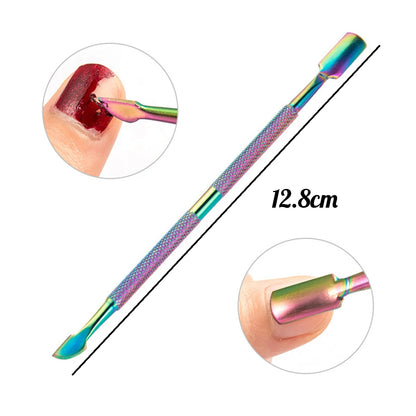 Manicure Nail Care Kit – 4-Piece Stainless Steel Cuticle Tool Set