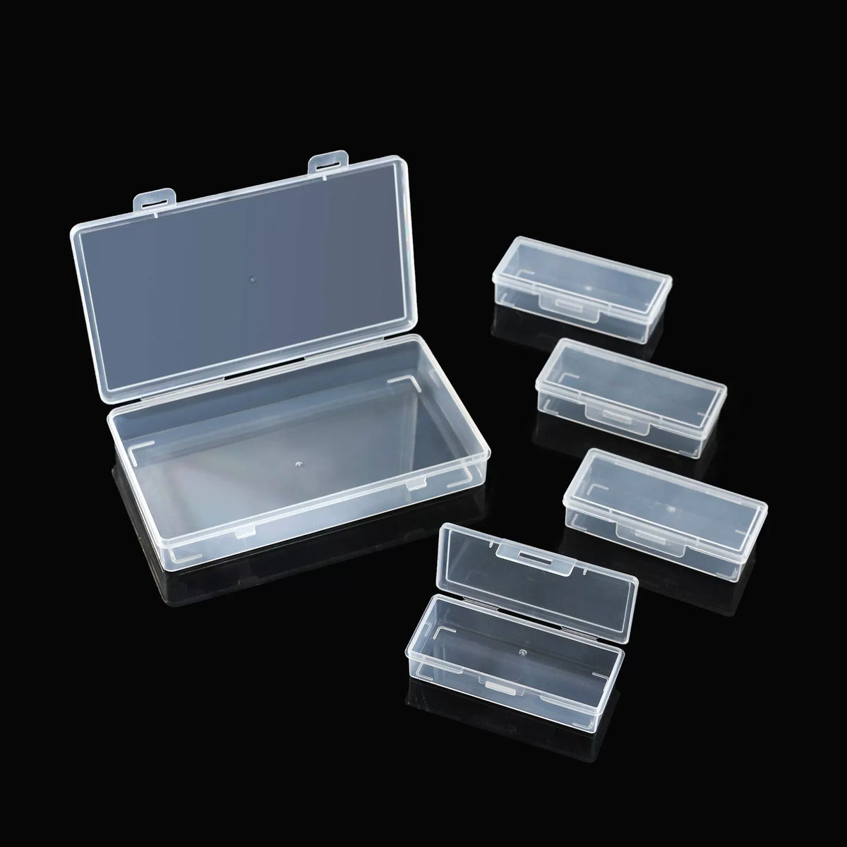Plastic Storage Organizer Box – 4 Adjustable Compartment Dividers