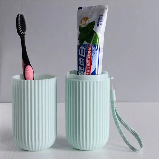 Toothbrush Travel Case with Protective Holder and Ventilation