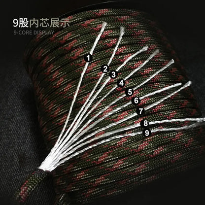 550 Paracord Rope – 9 Core 4mm Outdoor Cord