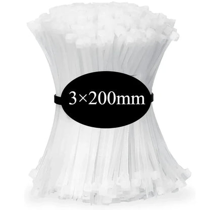 Nylon Cable Ties Self Locking Zip Ties for Cable Management