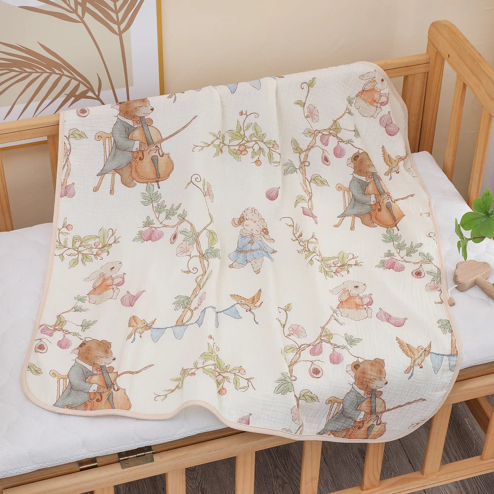 Baby Bath Towel – Soft Cotton Gauze Towel for Newborns
