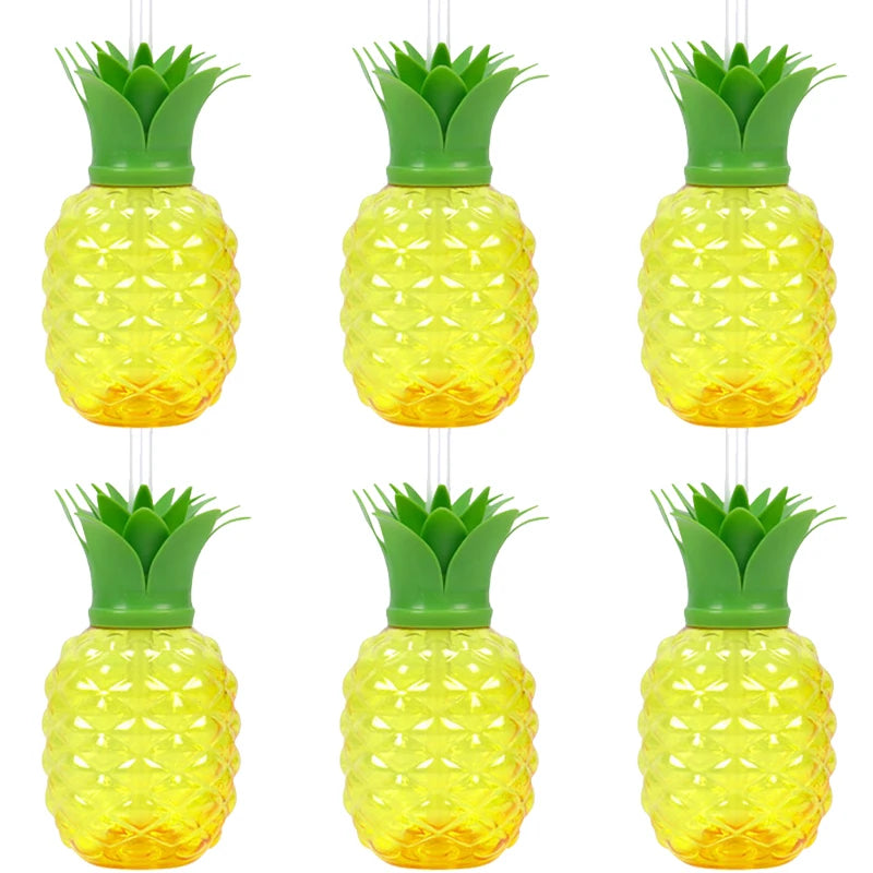 Tropical Drink Cups – Pineapple, Coconut & Strawberry Party Set