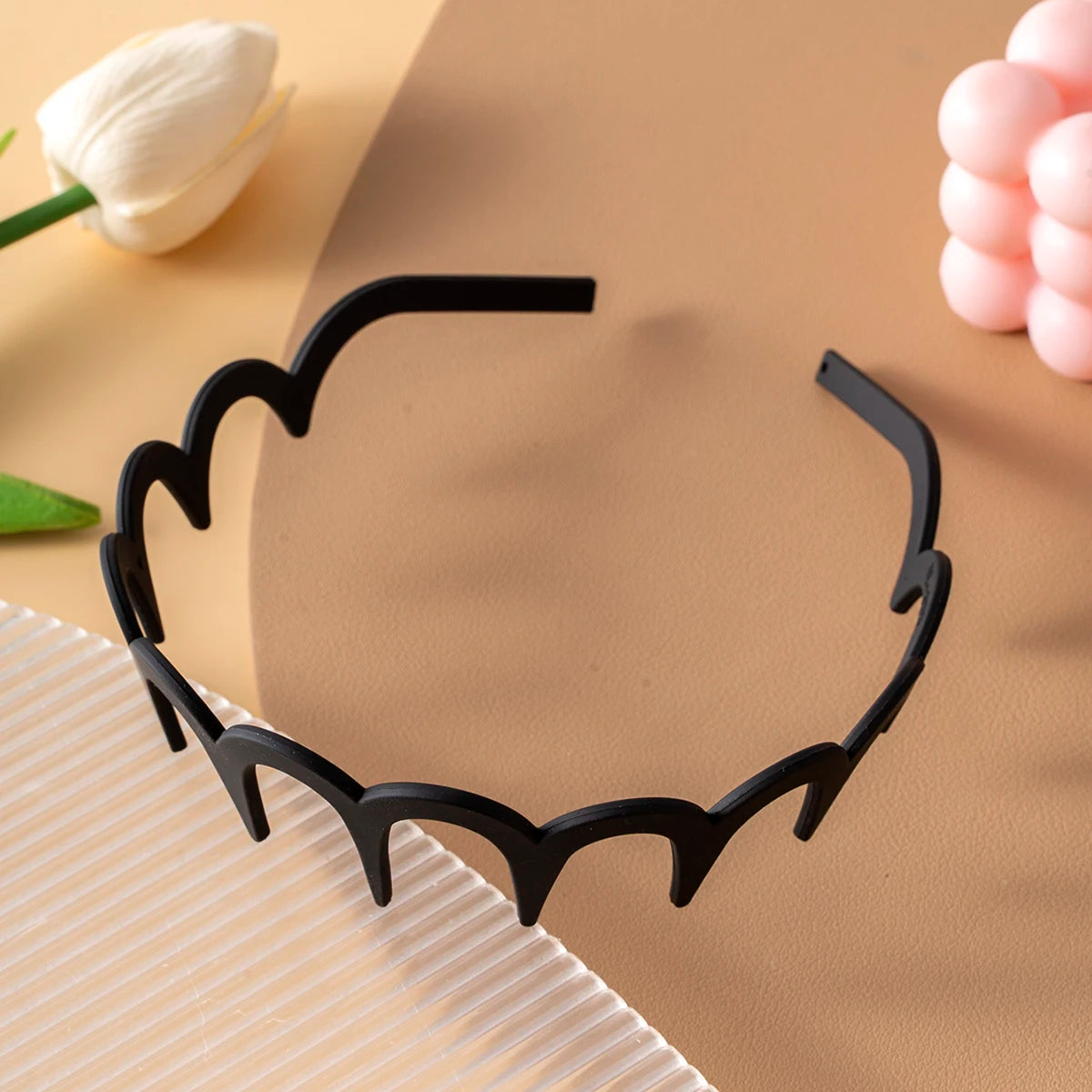 U Shape Headband Non Slip Teeth Hair Hoop for Fluffy Hair Volume