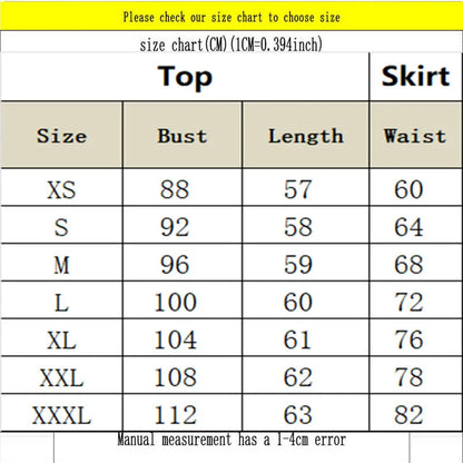 Women’s Anime Cosplay Costume – Kimono Top & Skirt Dress-Up Set
