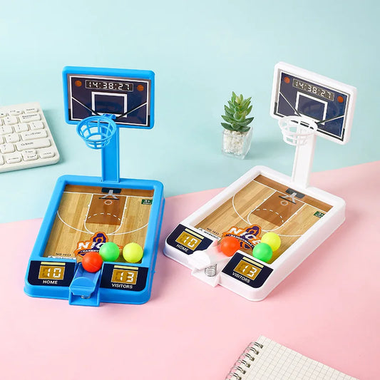 Mini Basketball Game with Shooting Hoop for Indoor Tabletop Fun
