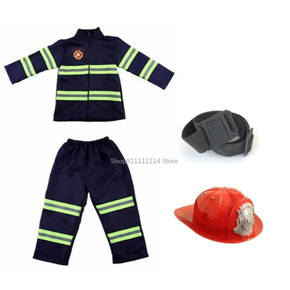 Kids Firefighter Costume – Fireman Uniform Role-Play Set