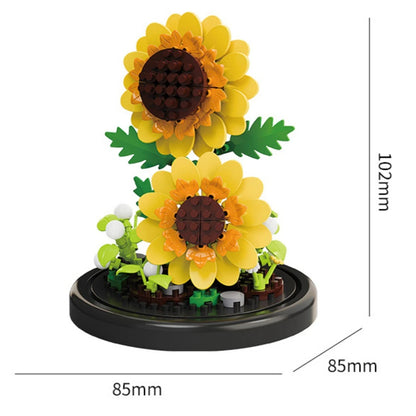 Flower Building Blocks – Micro DIY Lily & Rose Model Kit