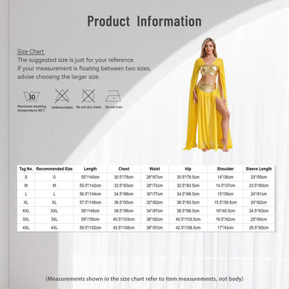 Womens Ancient Rome Egyptian Cleopatra Cosplay Costume Crop Top And Split Skirt Set Carnival Oriental Indian Belly Dance Outfits