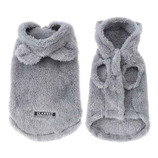 Dog Hoodie Soft Fleece Winter Coat for Small and Medium Dogs