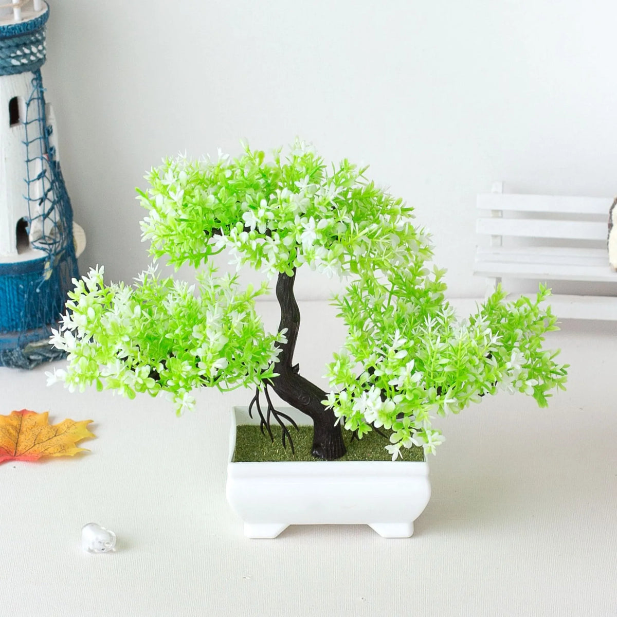 Artificial Bonsai Tree Set for Indoor Home Decor