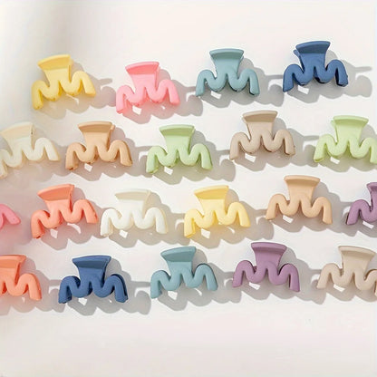 Matte Hair Claw Clips for Women – 20 Piece Candy Color Set
