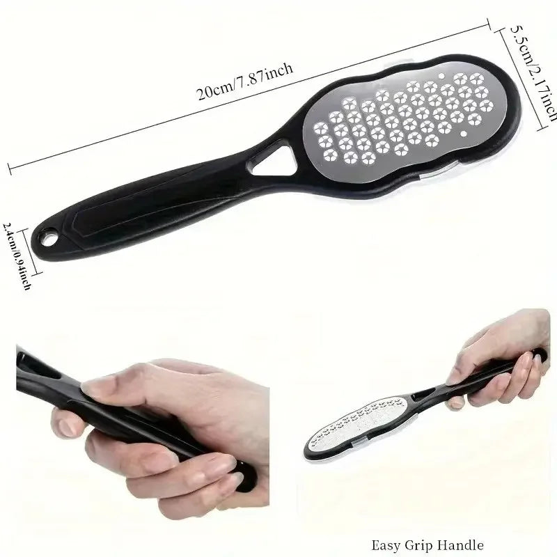 Stainless Steel Foot File – Coarse & Fine Grit Pedicure Rasp