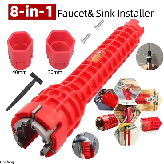Faucet Wrench – 8-in-1 Sink Installation Plumbing Tool