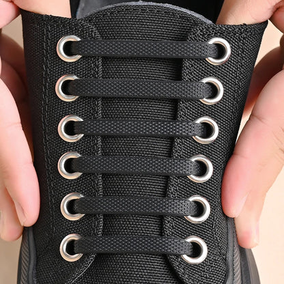 No Tie Shoelaces Silicone Elastic Laces for Easy Slip-On Shoes
