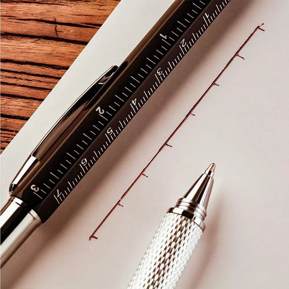 7 in 1 Multifunction Pen with Stylus, Ruler & Screwdriver
