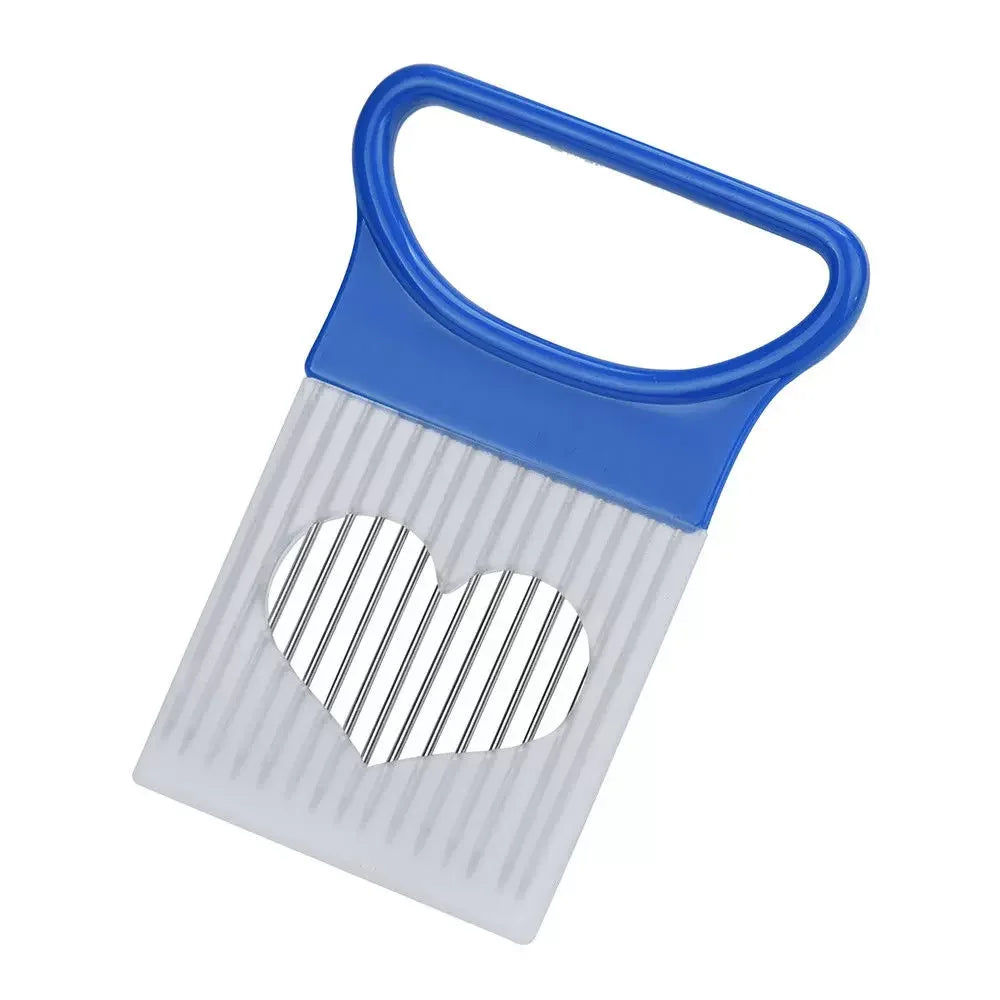 Onion Slicer Holder Stainless Steel Vegetable Cutting Guide