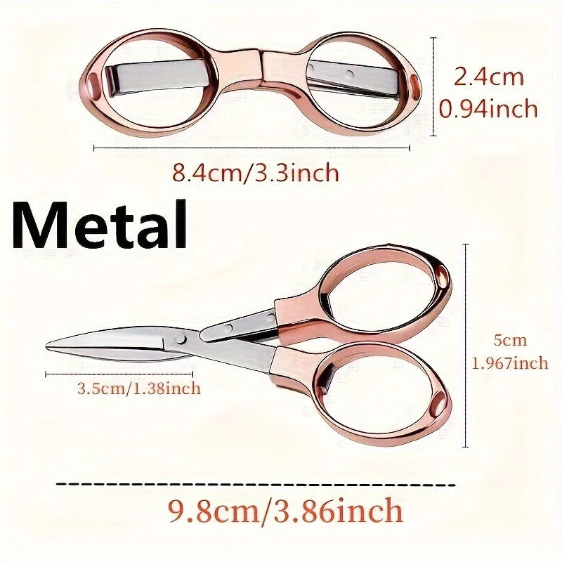 Folding Scissors – Portable Stainless Steel Travel Scissors