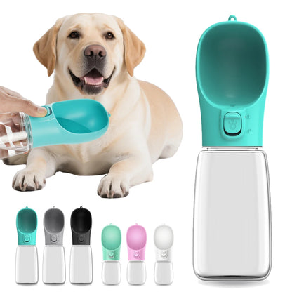 Dog Water Bottle with Drinking Bowl for Walking and Travel