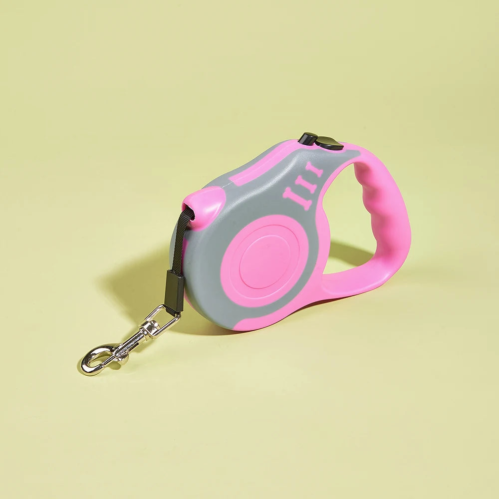 Retractable Dog Leash for Small Dogs & Cats – 3M or 5M Nylon Lead