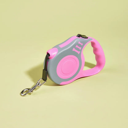 Retractable Dog Leash for Small Dogs & Cats – 3M or 5M Nylon Lead