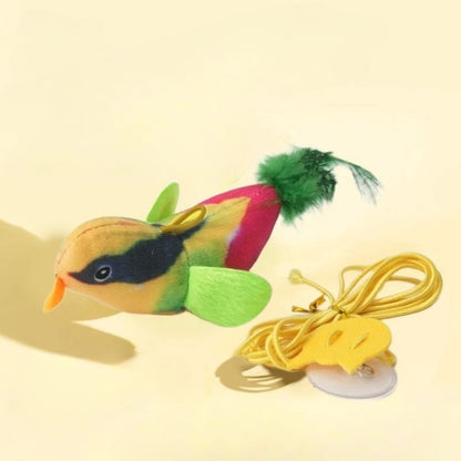 Interactive Bird Cat Toy – Hanging Cat Teaser with Catnip