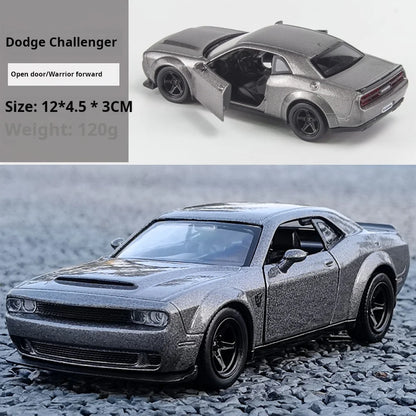 1:32 Simulation 1970 Dodge Charger Alloy Sports Car Model Pull Back Luxury Car Toy Gift Ornaments