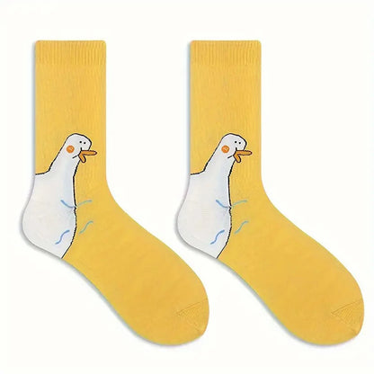 Cute Women's Cartoon Socks – Funny Goose Casual Socks