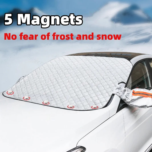 Car Windshield Cover Waterproof Magnetic Sun and Snow Protector