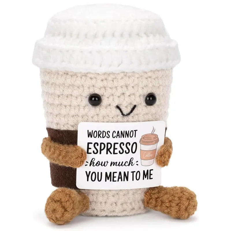 Crochet Plush Doll Potato Hug Pocket Mini Handmade Gift
