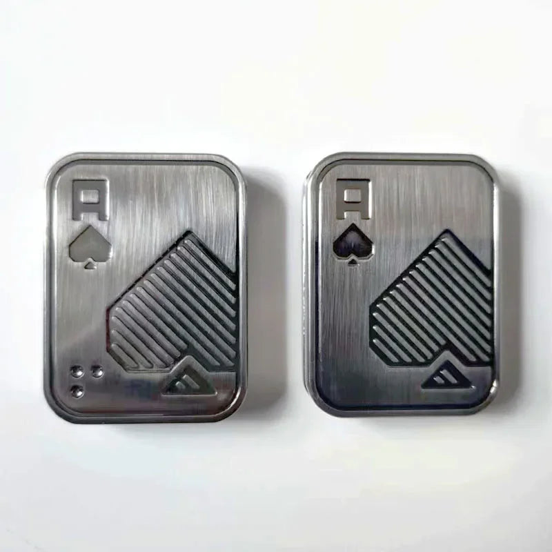 Metal Fidget Toy – Pocket Push Card EDC Desk Spinner