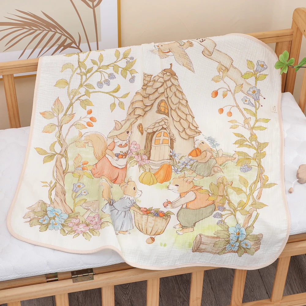 Baby Bath Towel – Soft Cotton Gauze Towel for Newborns