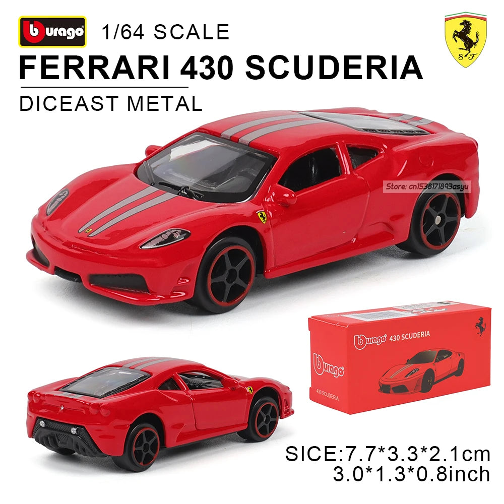 Bburago 1: 64 Ferrari series Multiple choices SP3 812 ENZO F40 F12TDF SF90 458 Car Die Casting Model  Gift Toy