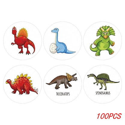Dinosaur Stickers for Kids – 100 to 500 Teacher Reward Stickers