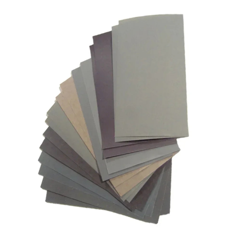 Wet Dry Sandpaper Set – 15PCS Assorted Grit Silicon Carbide Sheets
