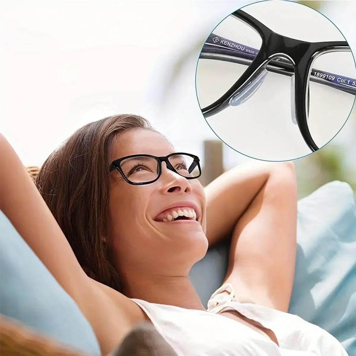 Silicone Nose Pads for Glasses Anti Slip Adhesive Stick On Pads