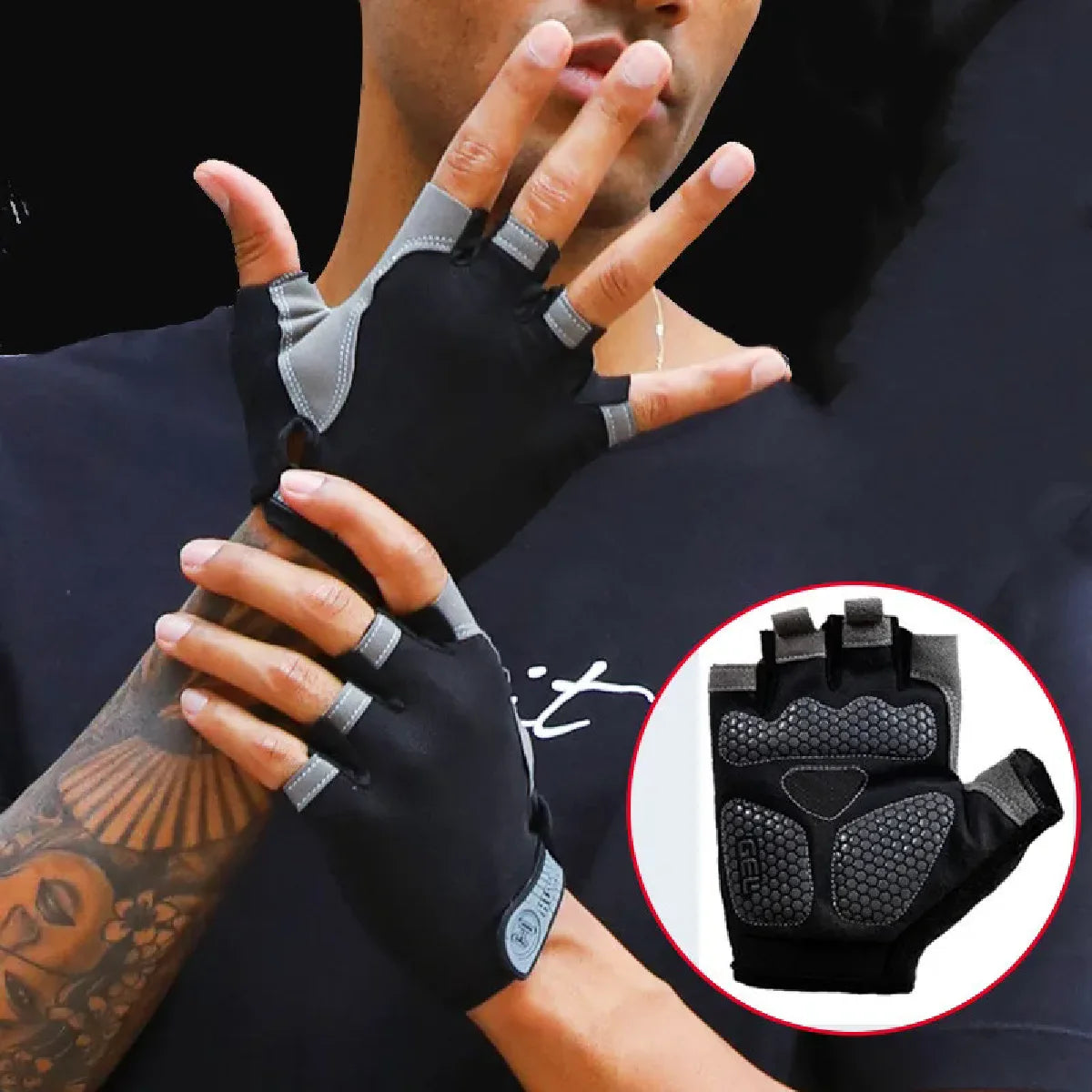 Weightlifting Gloves for Gym Training, Fitness and Cycling