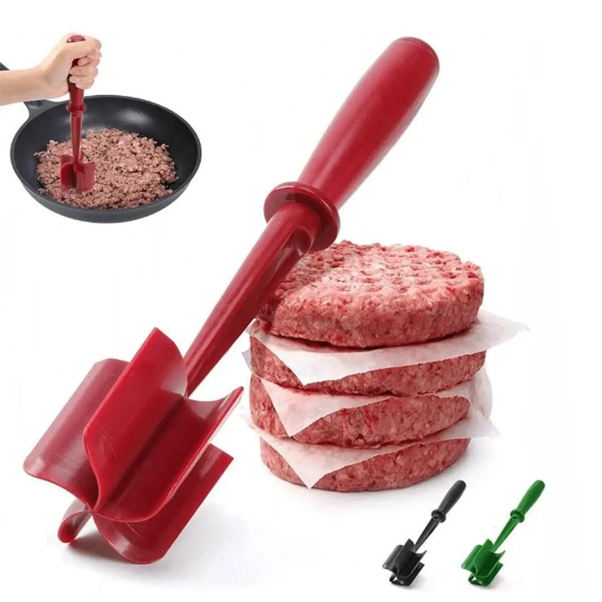 Meat Chopper, Ground Beef Smasher & Hamburger Meat Masher
