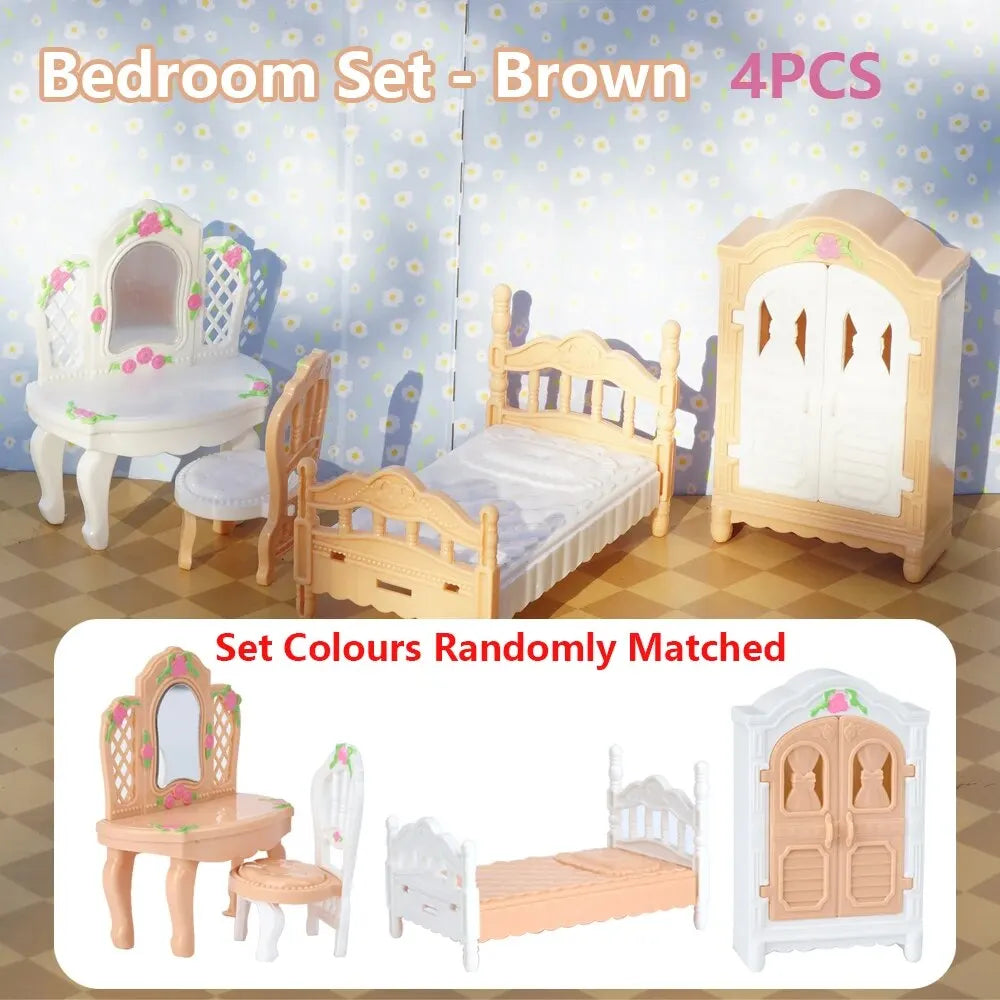 Dollhouse Furniture Set – 10-Piece Miniature Kitchen Accessories