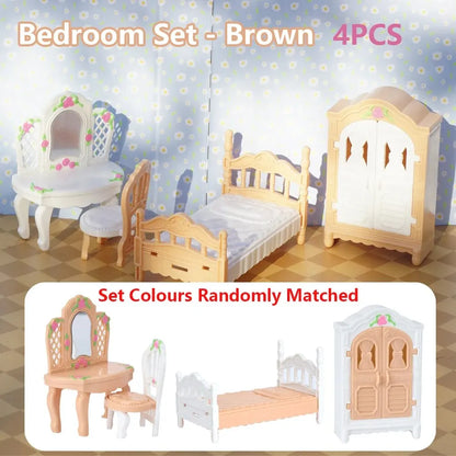Dollhouse Furniture Set – 10-Piece Miniature Kitchen Accessories